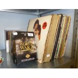 A QUANTITY OF DVD's AND VINYL LP RECORDS