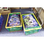 TWO BOXES OF FOOTBALL LEAGUE PROGRAMMES, VARIOUS FROM THE LATE 90's TO INCLUDE; CARDIFF CITY,