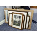 THREE ARTIST SIGNED COLOUR PRINTS AND TWO FRAMED COLOUR PHOTOGRAPHS 'LANDSCAPES'