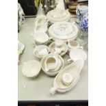 TWENTY FOUR PIECES OF ROYAL DOULTON FAIRFIELD PATTERN POTERY TEA AND DINNER WARES, including: A PAIR