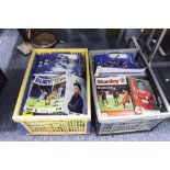 TWO BOXES OF FOOTBALL LEAGUE PROGRAMMES TO INCLUDE; WATFORD, WIGAN, BLACKBURN, BLACKPOOL,