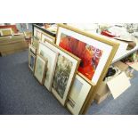 TWELVE VARIOUS ARTIST SIGNED LIMITED EDITION AND OTHER COLOUR PRINTS ETC.....