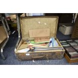 A COLLECTION OF ORDNANCE SURVEY MAPS, APPROX 20 IN LEATHER SUITCASE