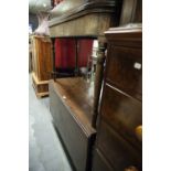 GEORGE III MAHOGANY THREE PART DINING TABLE, DROP LEAF CENTRE TABLE AND THE TWO 'D' END LEAVES