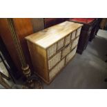 PINE SIDEBOARD/CUPBOARD WITH BASKETS INSET FOR STORAGE