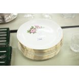 TWELVE SWINNERTONS DINNER PLATES, DECORATED WITH FLOWERS