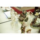 THREE BERKELEY CHINA CRINOLINE FIGURES 'THE NEW OUTFIT', 'BEST FRIENDS' AND 'AN EVENING OUT' (3)