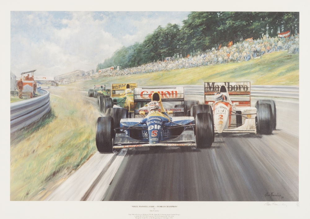 TONY SMITH ARTIST SIGNED REPRODUCTION COLOUR PRINT 'Il Leone - World Champion' Autographed by - Image 3 of 3