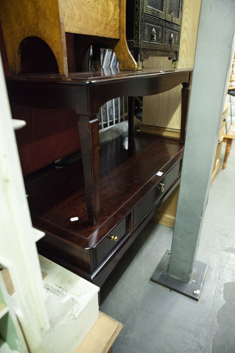 STAG THREE DRAWER DRESSING TABLE/DESK AND THE MATCHING COFFEE TABLE