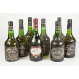 SEVEN OLD BOTTLES OF CROFT ORIGINAL SHERRY, 70cl, and a BOTTLE OF CROFT PARTICULAR, 75cl, (8) two