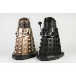 FOUR BBC/TERRY NATION 2007 BATTERY OPERATED PLASTIC MODELS OF DALEKS, 19 ½" (49.5cm) high, (4) parts