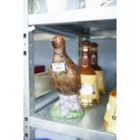 A BESWICK MATTHEW GLOAG 'THE FAMOUS GROUSE' LIQUOR' BOTTLE AND TWO WADE BELLS OLD SCOTCH WHISKEY