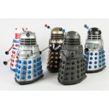 EIGHT BBC/TERRY NATION 1963 BATTERY OPERATED PLASTIC MODELS OF DALEKS, 12 ¼" (31cm) high, (8) one