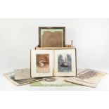 COLLECTABLES, MIXED LOT, to include: EDWARDIAN PORTRAIT ALBUM, SCRAP ALBUM containing FASHION