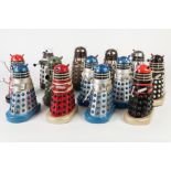 EIGHT PRODUCT ENTERPRISES 2005 BATTERY OPERATED PLASTIC MODELS OF DALEKS, together with FOUR SIMILAR