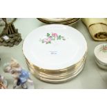 TWELVE SWINNERTONS DINNER PLATES, DECORATED WITH FLOWERS