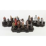 SEVENTY FOUR DOCTOR WHO COLLECTABLE RESIN FIGURES BY EAGLEMOSS, 4" (10.2cm) high, damage, together