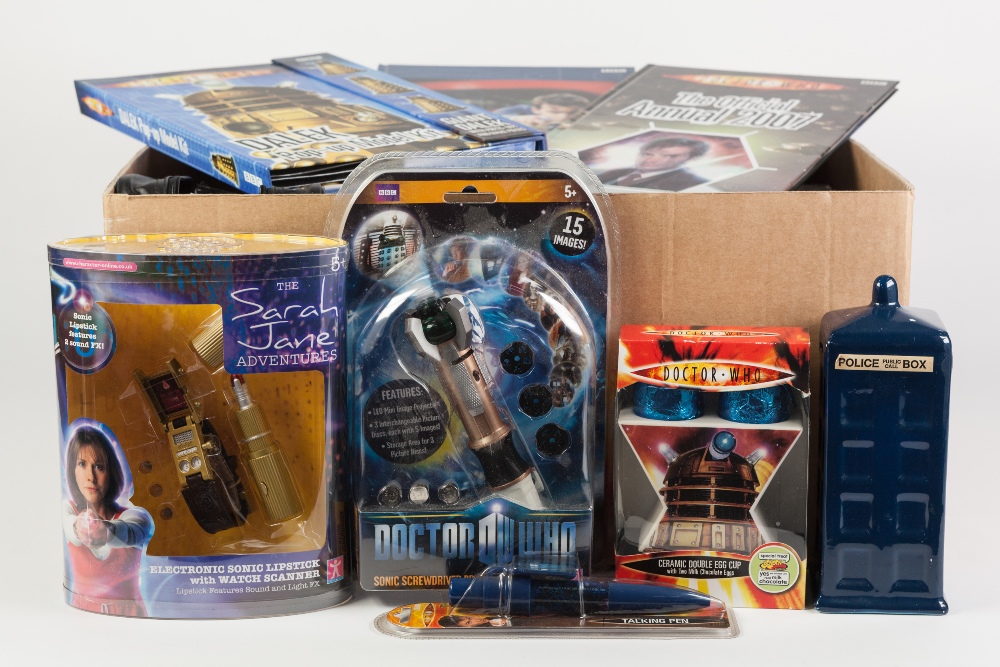 DOCTOR WHO-M THREE BOARD GAMES, with cellophane wrappers, as new, SONIC SCREWDRIVER PROJECTOR, in