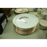 TWELVE SWINNERTONS DINNER PLATES, DECORATED WITH FLOWERS