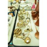 SELECTION OF BRASS WARES