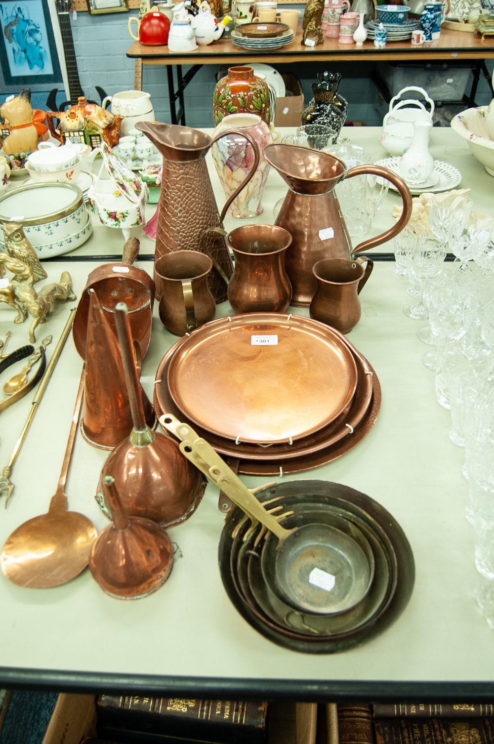 SELECTION OF COPPER WARES