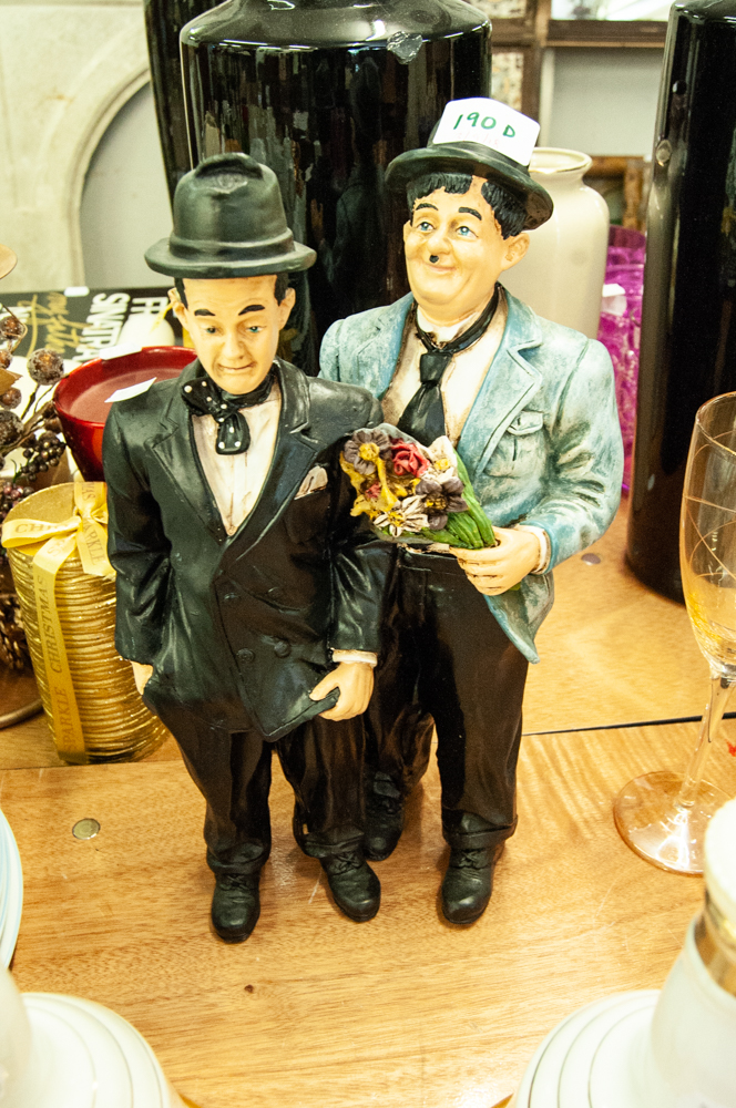 RESIN FIGURE GROUP, 'LAUREL AND HARDY'