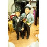 RESIN FIGURE GROUP, 'LAUREL AND HARDY'