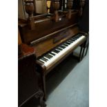 MOLINEUX, MAHOGANY CASED UPRIGHT PIANOFORTE, iron framed, No. 58845