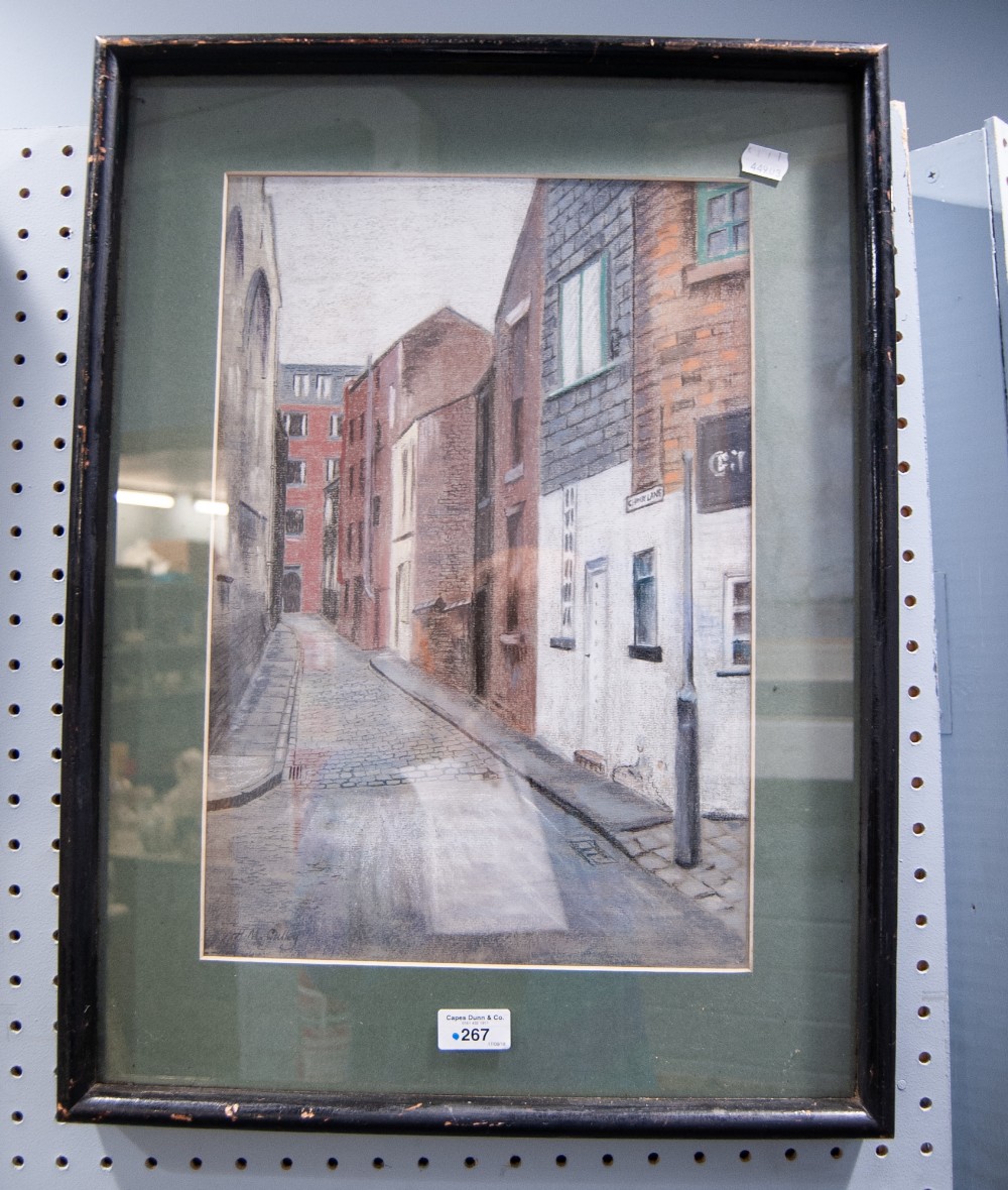 HM GULLEY, WATERCOLOUR, CHINE LANE BOLTON, SIGNED