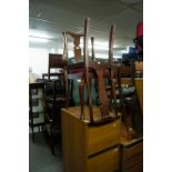 THREE VARIOUS PAIR OF DINING CHAIRS (6)