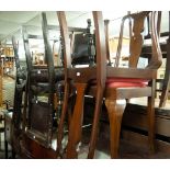 THREE VARIOUS PAIR OF DINING CHAIRS (6)