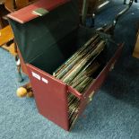 ONE CASE OF RECORDS - LPs AND 45s, UB40, Elvis Costello, Bowie etc....