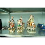 APPROX SIX ITEMS OF CAPO DI MONTE PORCELAIN