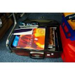 ANTLER BROWN CASE CONTAINING SPORTING AND THEATRE PROGRAMMES