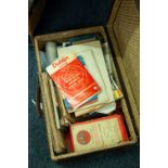 A COLLECTION OF ORDNANCE SURVEY MAPS, APPROX 20 IN LEATHER SUITCASE