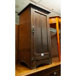 A LATE VICTORIAN MAHOGANY BEDSIDE CUPBOARD