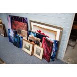 QUANTITY OF PICTURES AND PRINTS VARIOUS (APPROX 25)