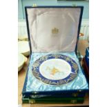 THREE BOXED SPODE LIMITED EDITION PLATES RESPECTIVELY; EUROPEAN COMMUNITY 1973 COMMEMORATIVE