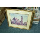 SEVEN PRINTS, ST ELIZABETH'S CHURCH, REDDISH BY A.LEE 1984 ETC