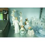 NINE LLADRO FIGURES