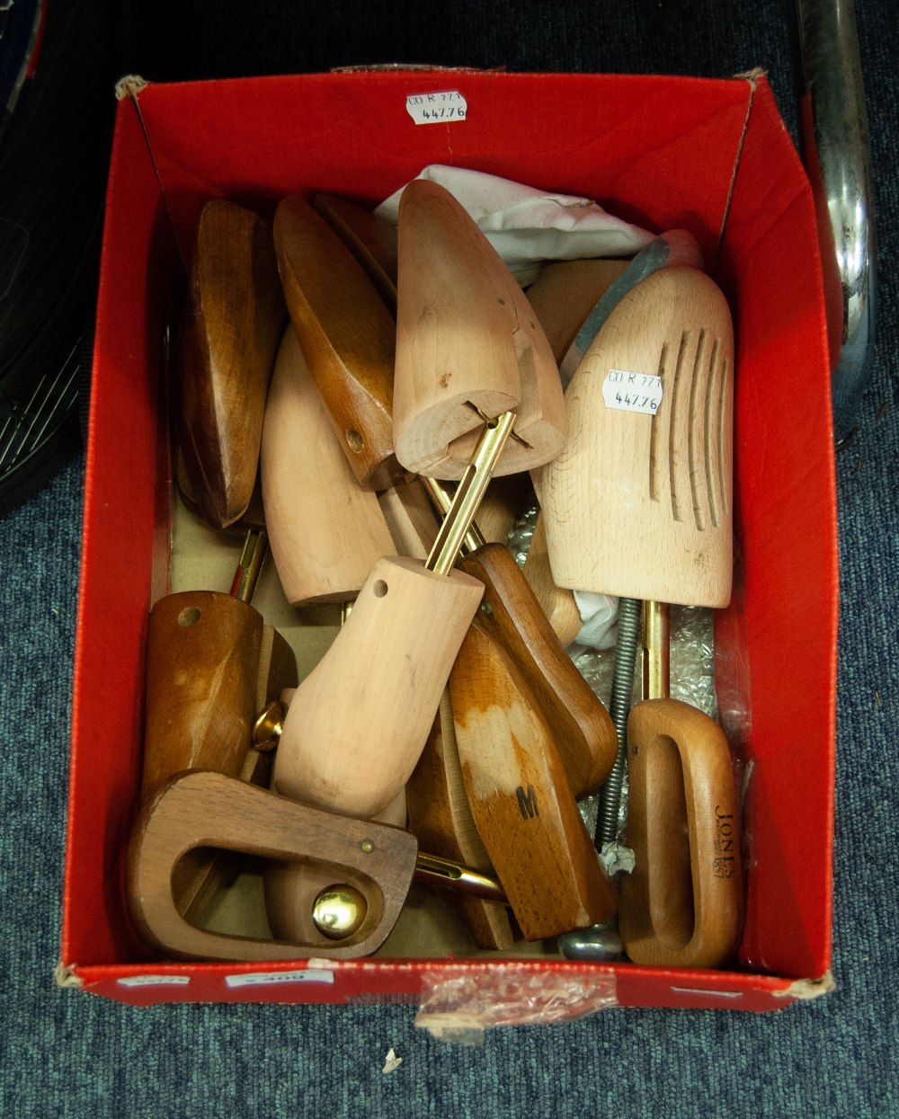 ONE BOX CONTAINING SHOE STRETCHERS