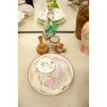 ROYAL DOULTON FIGURINE 'PHYLLIS', HN 1698 ( AF), A VILLEROY AND BOSCH WALL PLATE AND A COLLECTION OF