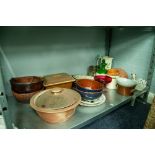 QUANTITY OF POTTERY AND OVEN DISHES VARIOUS