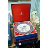 FOUR BOXED ROYAL WORCESTER, MINTON AND AYNSLEY COMMEMORATIVE LIMITED EDITION PLATES, RESPECTIVELY;