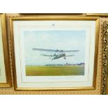 GERALD COULTON ARTIST SIGNED LIMITED EDITION COLOUR PRINT 'CROYDON DEPARTURE THE GOLDEN YEARS'