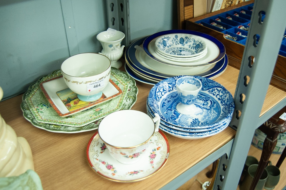 FOUR SPODE ITALIAN DISHES AND 16 OTHER PIECES