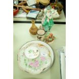 ROYAL DOULTON FIGURINE 'PHYLLIS', HN 1698 ( AF), A VILLEROY AND BOSCH WALL PLATE AND A COLLECTION OF