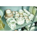 A DUCHESS CHINA TEA SERVICE FOR SIX PERSONS, 20 PIECES, AN AND EARLY TWENTIETH CENTURY CHINA PART