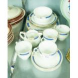 SIXTEEN PIECE GROSVENOR 'OLD ENGLISH' PATTERN CHINA TEA SET FOR FOUR PERSONS, (16)