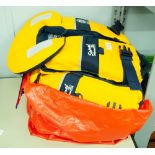 TWO CREWSAVER LIFE JACKETS, TWO WET-SUITS AND COATS